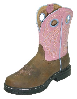 Twisted X WEZ0004 for $144.99 Ladies EZ Rider Casual Boot with Marbled Distressed Leather Foot and a Round EX Rider Toe